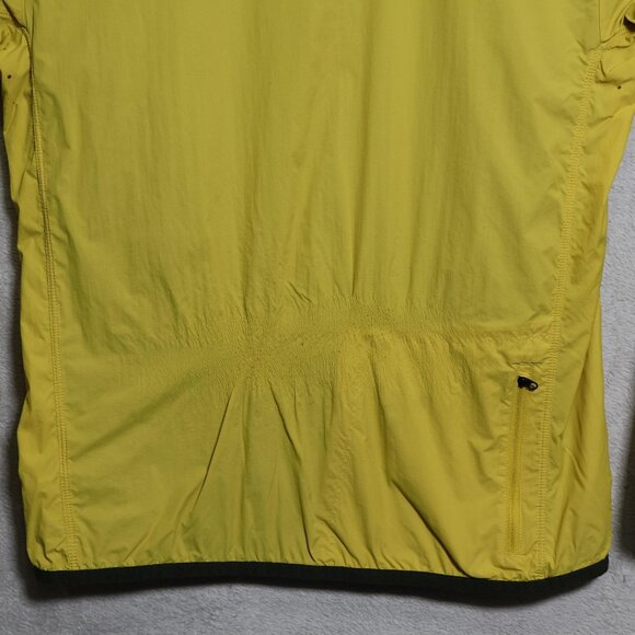 Icebreaker Jacket Mens Medium Yellow Cool-Lite GT Merino Running Windbreaker - Picture 7 of 13